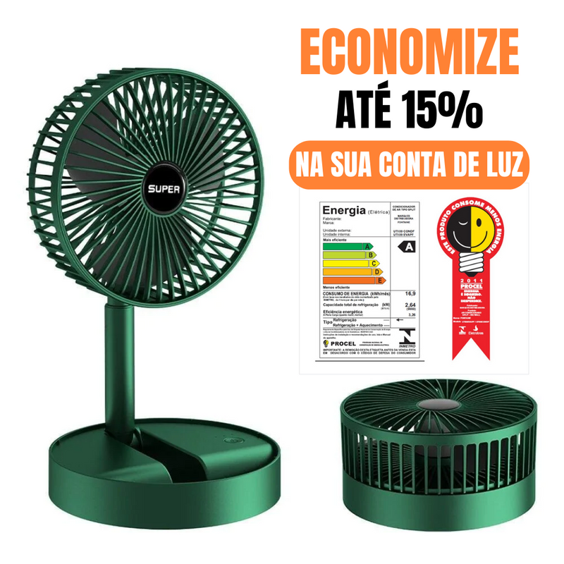 Ventilador silencioso - Com controle remoto