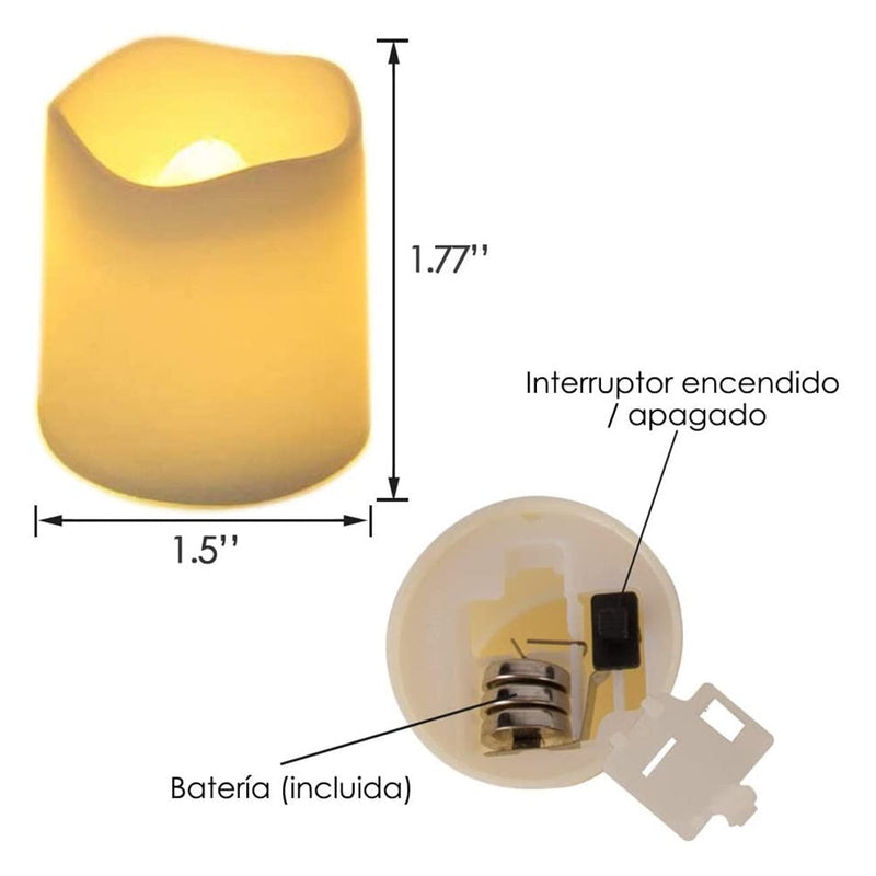 Vela de LED - 24 Peças