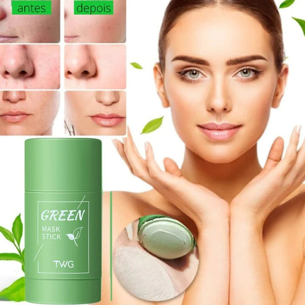 Máscara anti acne de chá verde - Máscara Verde