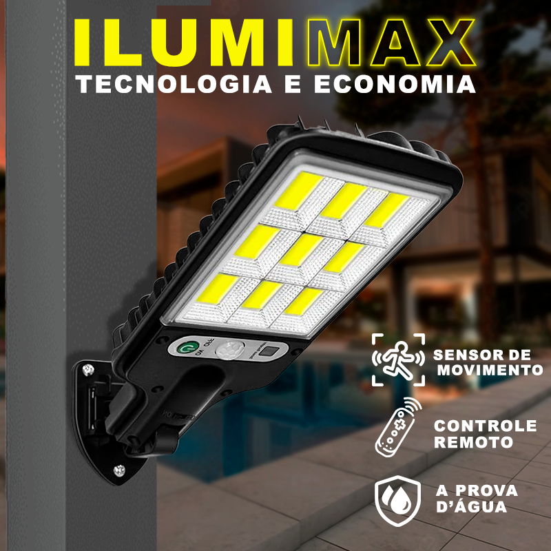 Refletor Solar LED - Com sensor de movimento