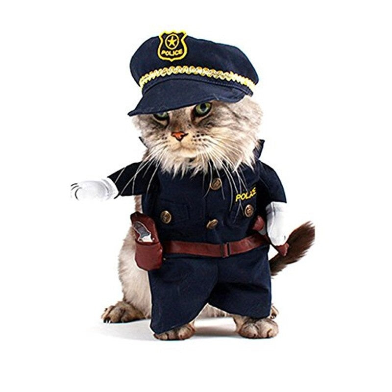 Fantasia Pet Policial - Para cachorro e gato