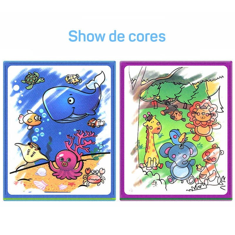 Livro mágico de colorir com água + Brinde especial