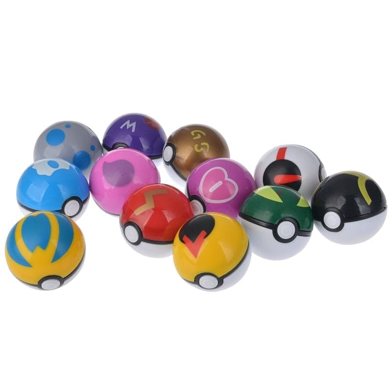 KIT com 12 Pokebolas - Com Pokemons dentro