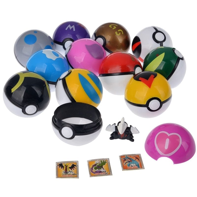 KIT com 12 Pokebolas - Com Pokemons dentro