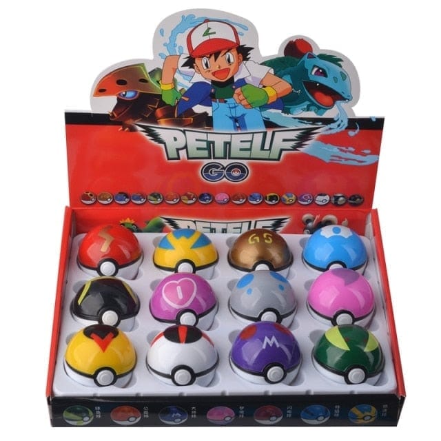 KIT com 12 Pokebolas - Com Pokemons dentro