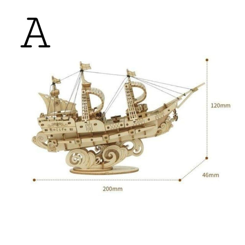 Quebra cabeça de barco 3D - Infantil