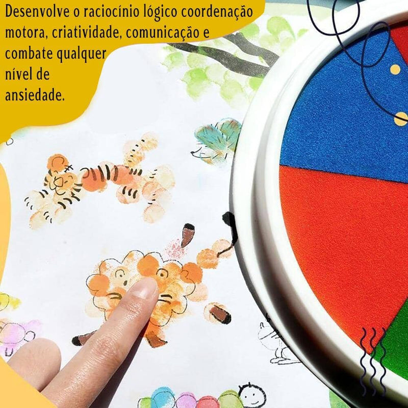 Kit de pintura a dedo - Atóxico e lavável